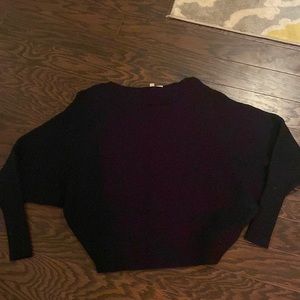 Black Dolman ribbed sweater